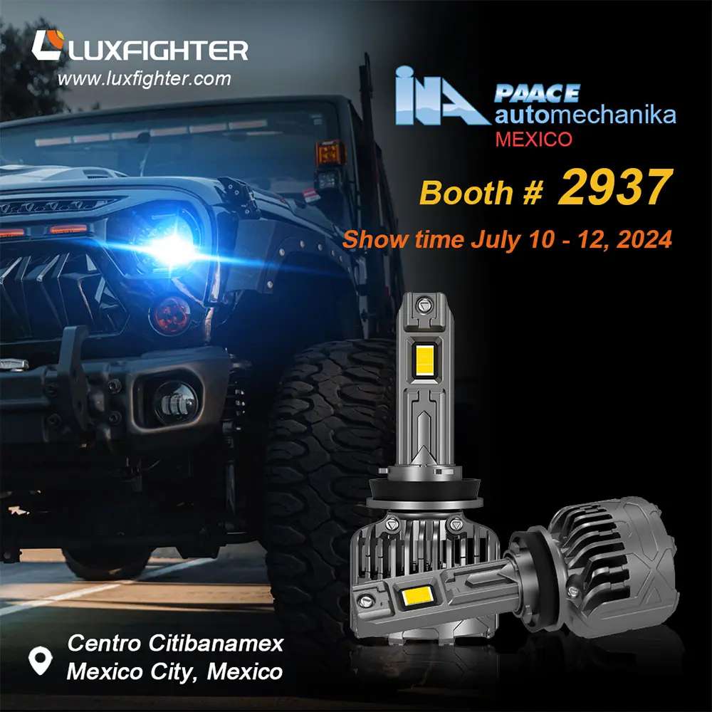 Luxfighter Car Lead چراغهای جلو 2024 مکزیک INA PAACE