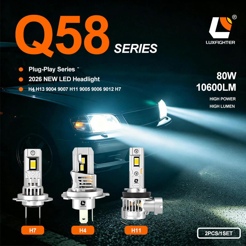 چراغ‌های جلوی LED کاملاً جدید LUXFIGHTER 2026 Q58 رسماً عرضه شد.